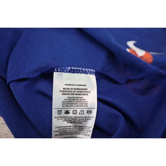 Nike Women's Sz Large Rush Blue/Orange Dri-FIT New York Mets Team Issue T-Shirt - Picture 4 of 5